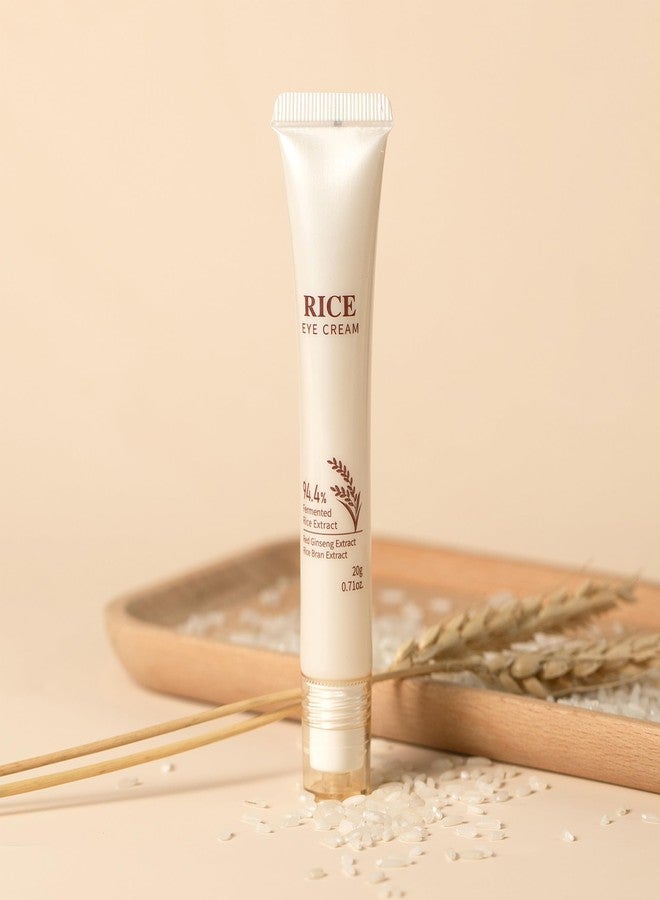 MIESCHER Rice Eye Cream, Multi-Effect Correxion Eye Cream with 94.4% Fermented Rice Extract, Deep Hydration Improve Dark Circles Eye Bags Under Eye Cream for Fine Wrinkles and Puffiness Treatment - Image 3